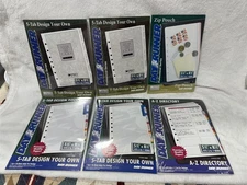 DAY RUNNER PLANNER 5.5" x 8.5" 3 & 7 RING REFILL LOT 5-TAB POUCH A-Z DIRECTORY