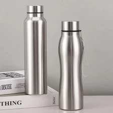 High Quality 1000ml Stainless Steel Sport Water Bottle Single-layer Rugged Water