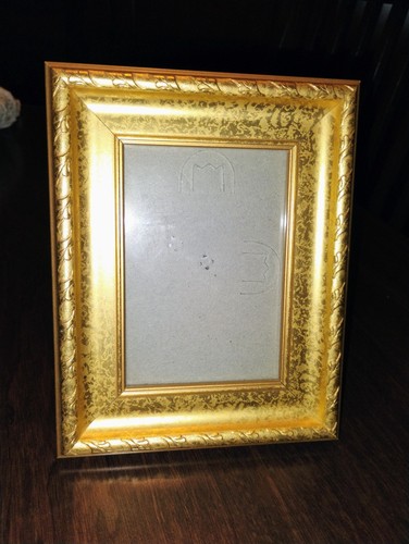 Gold Gilt Ornate Tabletop Style Picture Frame 7x6 Overall Fits 3 x 4 1/2 Picture - Picture 5 of 16