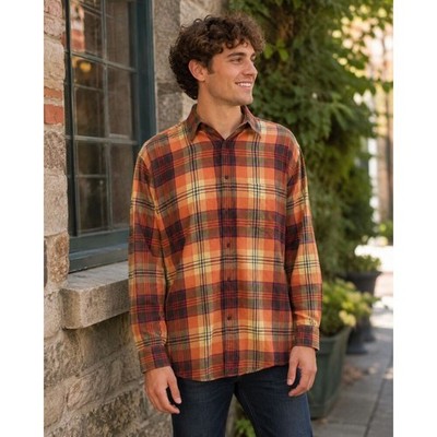 Paul & Shark Yachting Button Up Flannel Shirt L/S Made In Italy Men's XXL
