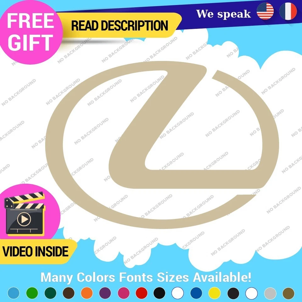 Fits Lexus Decals Stickers Vinyl Sport Racing Car Emblem Truck Race Class SUV Foto 3 de 4