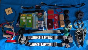 Lot of Miscellaneous Cross-Country, (X-C) Alpine Ski Paraphernalia Equipment