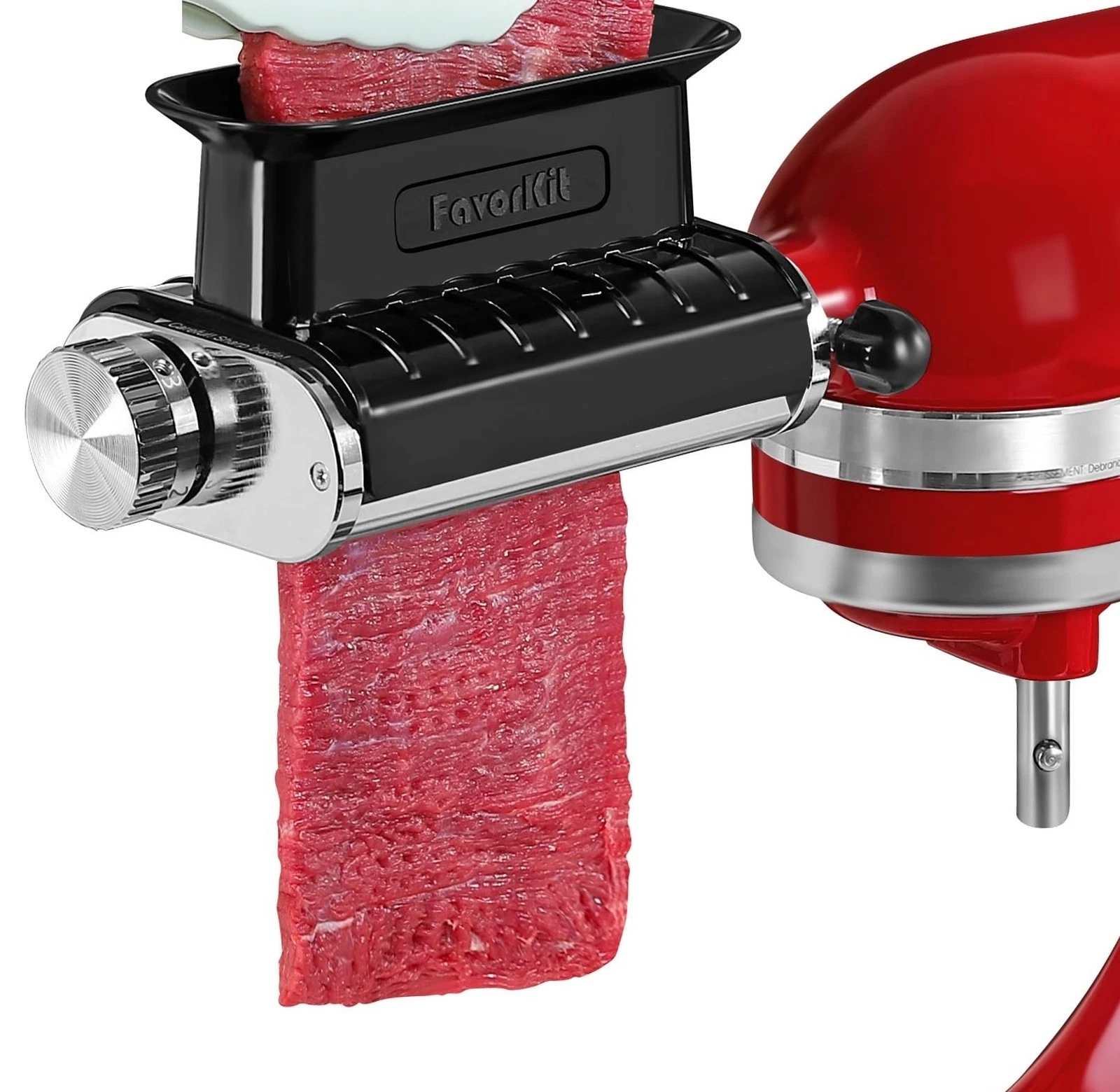 3 Thickness Adjustable Meat Tenderizer Attachment 8.19*3.75*3.75inch, Black
