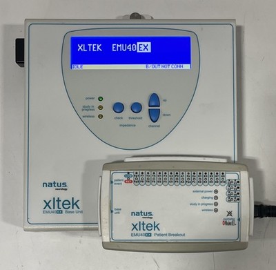 Natus Xltek EMU40EX Base Unit 006550 & Patient Breakout Box 006562