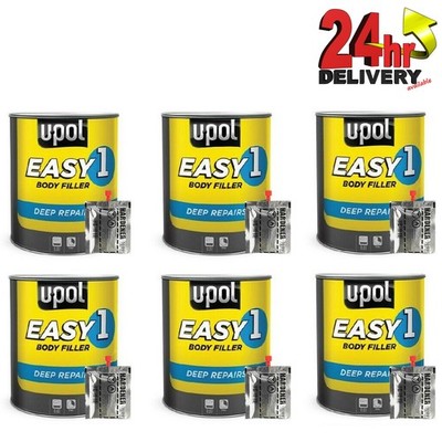 6 x U-Pol Easy One Smooth Karosseriefüller 3 Liter UPol Bodyfiller [18 Liter Packung]