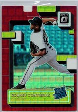 2022 Donruss Optic Rated Rookie RC Red Pandora Prizm /99 Roansy Contreras #74