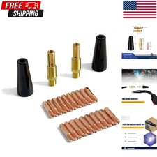 24PCS Flux Core Gasless Nozzle Welding Kit Flux Core Gasless Nozzle Tips MIG ...