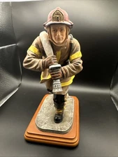 Red Hats of Courage Advancing The Attack Fire Fighter Figure