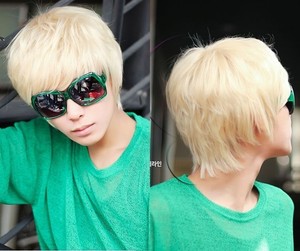 Details About Fashion Party Short Hair Mens Full Wigs Korean Style Blonde Colors Cosplay