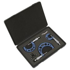 Image of Sealey AK9651M Micrometer Set 3pc Metric