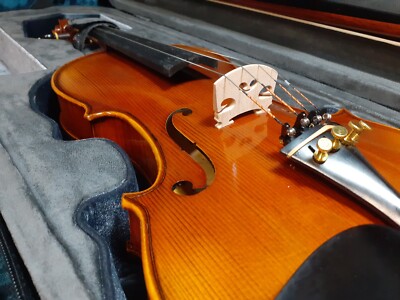 SUM'25 wunderschön antike hellgoldbraune Violine 4/4 #06YGA (LOFT) feiner Bogen