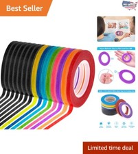 15 Rolls Assorted Color Whiteboard Tape - Perfect for Precision Art Projects