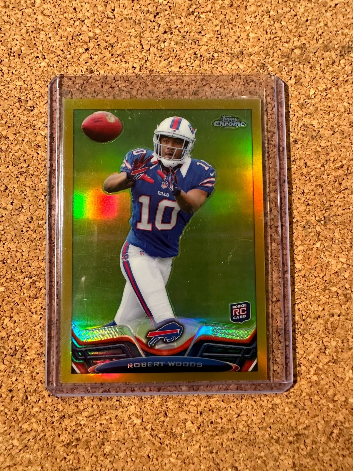 2013 Topps Chrome #3 ROBERT WOODS Gold Refractor Rookie /50 Bills RC SP