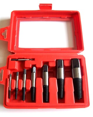 Easy Out Screw Extractor Damaged Screw Broken Bolt Water Pipe Remover Tool Kit