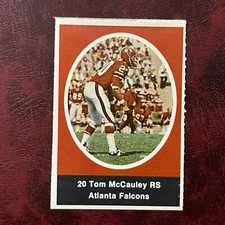 1972 Sunoco NFL Action Set TOM MCCAULEY Stamp ATLANTA FALCONS