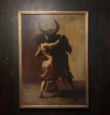 Dancing with the Devil: Dark Academia Printable Wall Art