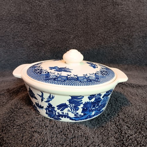 Neu im Karton Blue Willow Pantry Kollektion 5" einzelne Kasserolle Heritage Mint Neu im Karton