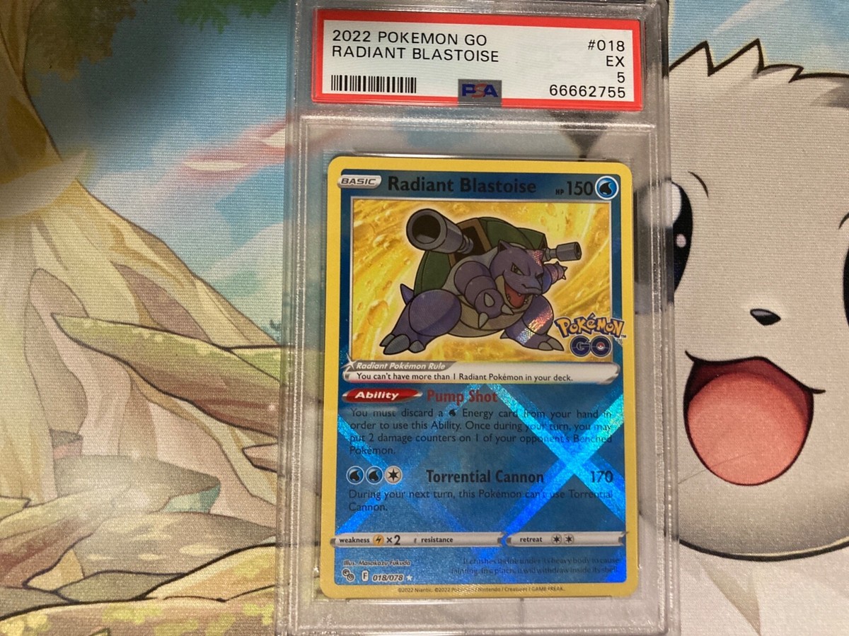 radiant blastoise pokemon card value Radiant Blastoise PSA 5 POP 1 MISSGRADE 018/78