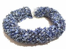1-5 Strand Natural Sodalite Chips Nuggets Smooth 4-6mm Gemstone Beads 34"inch