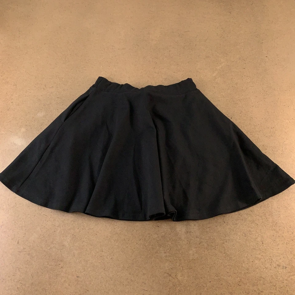 Falda para mujer Dani's Choice talla mediana negra acampanada hasta la rodilla línea A nueva con etiquetas Foto 3 de 4