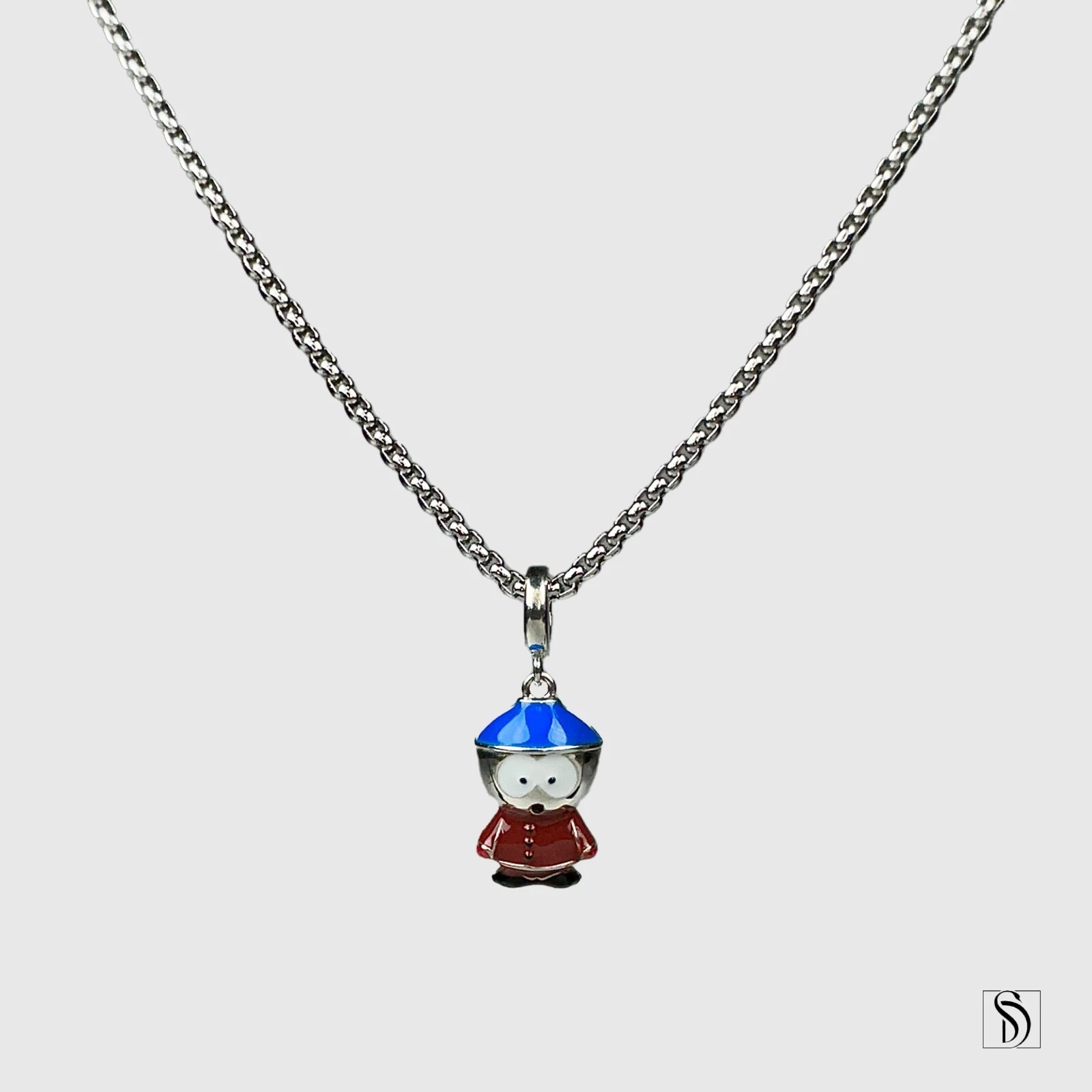 Collier pendentif Stan Marsh South Park, collier premium argent sterling 925