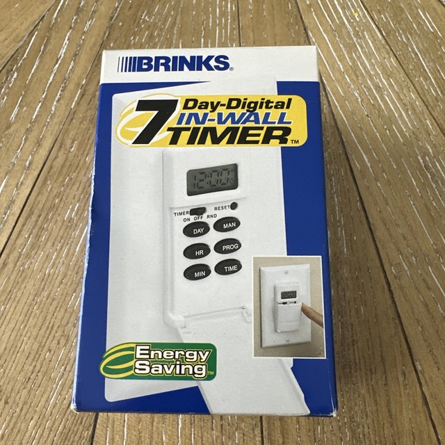 BRINKS 7 Day Digital InWall Timer Switch Energy Saving 461022 for
