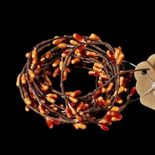 Pip Berry String Garland in Orange - 6 Feet Long - Floral Arranging Crafts