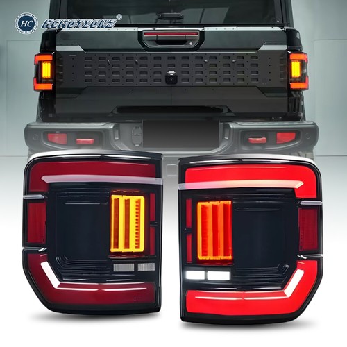 HCMOTION LED Tail Lights For Jeep Gladiator JT 2020-2025 Assembly Rear Lamps 2PC - Foto 6 di 16