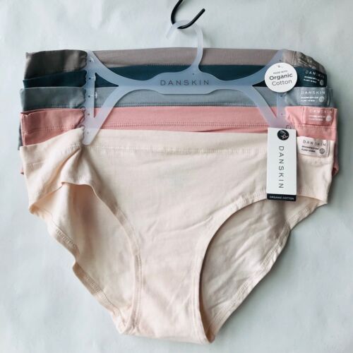 Danskin Intimates Bikinis Panties 95% Organic Cotton 5 Pack Size : XL MSRP :$48