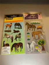 Scrapbooking Horses Stickers 2 Packages Nat Geo Kids and EK Success Sticko