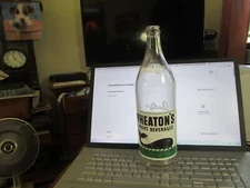 1953 Vintage Wheaton's Famous Beverages ACL  Large Whale Soda Bottle