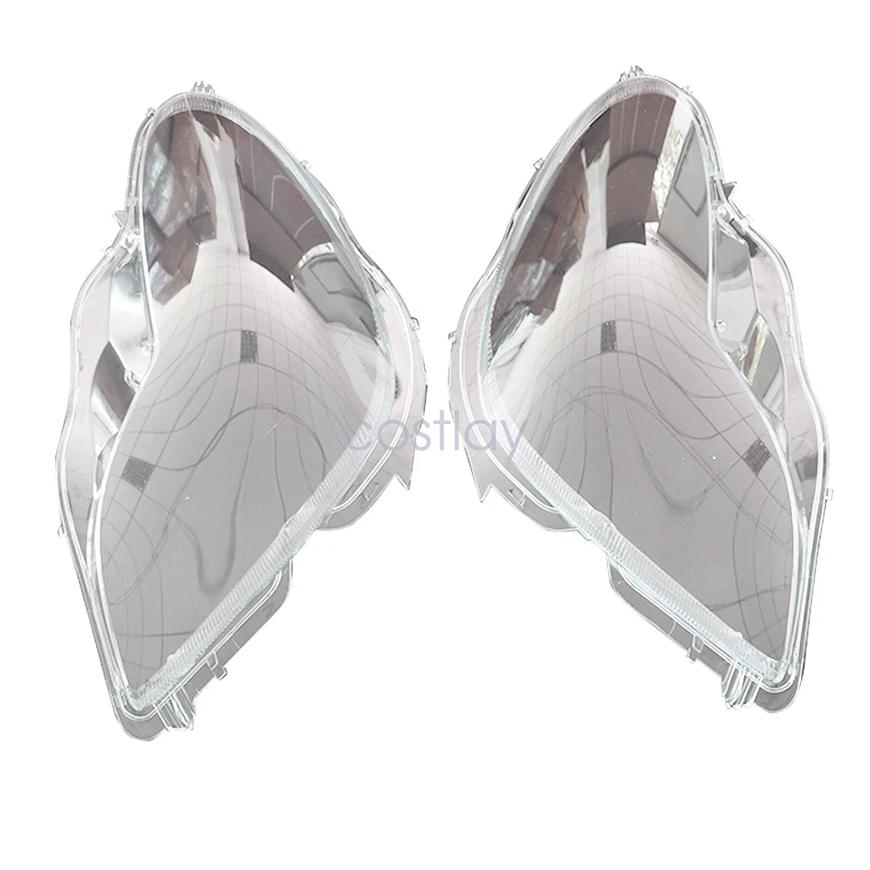 For 2006-2011 Mercedes Benz W219 CLS350 CLS500 CLS550 2Pcs Headlight Lens Cover - Image 3 of 4