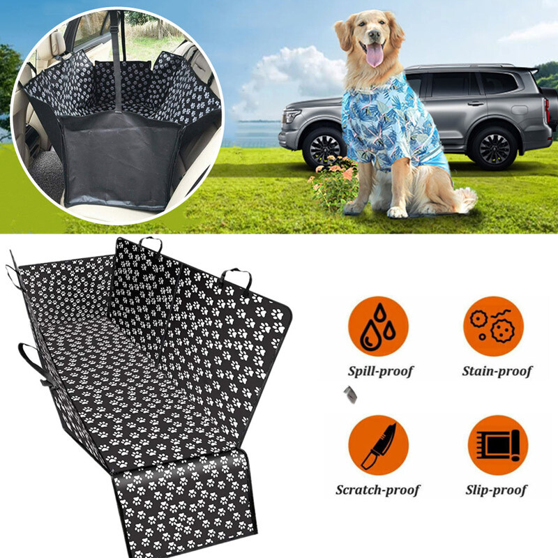Pet Car Seat Covers Dog Safety Protector Mat Rear Back Seat Hammock