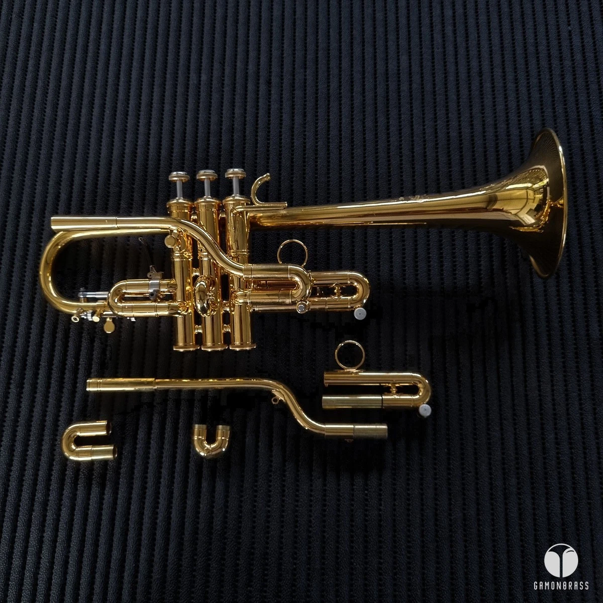 R. SPADA Eb D Bach Stradivarius 236 trumpet GOLDPLATED