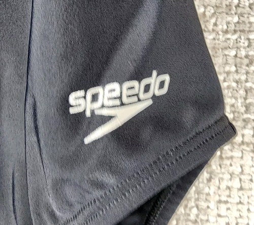 Speedo One Piece Swimsuit Women's 6 Black Aqua Trim Racerback EUC - Picture 4 of 11