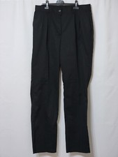 NWTS EDWARDS 8667 WOMEN'S BLACK UNIFORM PANTS SIZE 14 UNHEMMED PLEATED FRONT