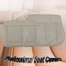 For 2014-2016 Mercedes Benz E350 Driver Passenger Perforated Seat Cover Tan