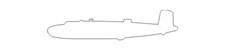 7" us military aircraft silhouette b-25c mitchell white sticker decal usa made