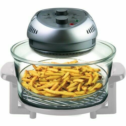 PowerXL 1550W 6-qt 12-in-1 Grill Air Fryer Combo with Glass Lid Refurbished