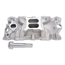 Edelbrock Performer Eps Manifold W Oil Fill For Chevy Sbc