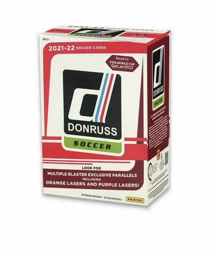 2021-22 Donruss Soccer Road to FIFA World Cup Qatar Factory Sealed Blaster Box!!