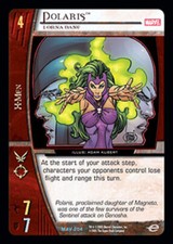 VS System: Polaris, Lorna Dane Played Marvel The Avengers TCG CCG Classic Marv