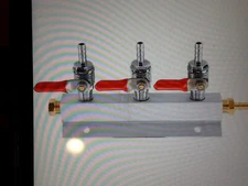 Fdit 3 Way CO2 Gas Distribution Manifold Beer Dispensing Barrel Dispenser Eas...