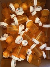 Lot of 100 Empty Plastic Pill Medicine Bottles small Large Hobby Crafts