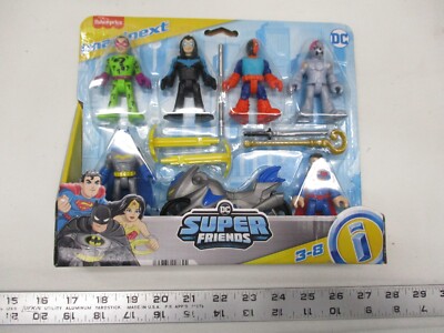 Imaginext DC Super Friends Batman Nightwing Slade Brainiac Riddler Pack Bicycle