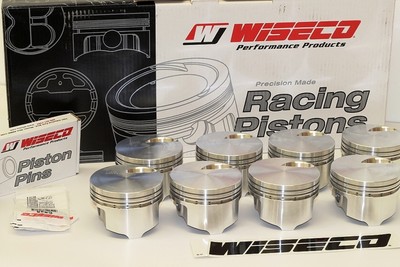 BBC 496 SCAT ROTATING ASSEMBLY WISECO FLAT TOP FORGED PISTONS 496+