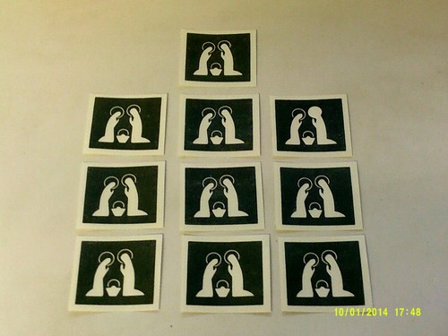 10 - 400 Nativity scene stencils for etching on glass hobby Christmas Jesus - 第 2/2 張圖片