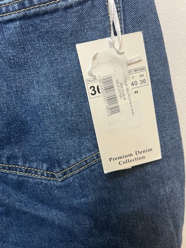 Pantalones de mezclilla Redial Paris para mujer cintura alta azul talla UK8 - Imagen 4 de 6