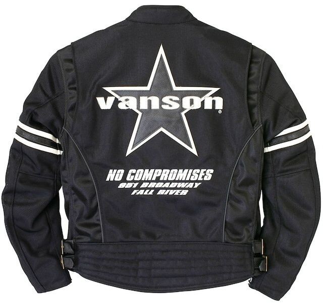 BLACKTOP MOTORCYCLE x VANSON ライダースジャケット VANSON Mesh Rider's Jacket with Removable windproof VS24105S