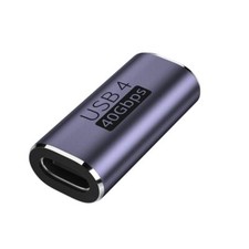 USB4 Type C Female to Female Adapter 40Gbps 100W Power 8K Video Extender